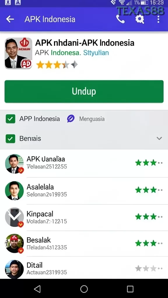 Cuplikan layar SURYA77 — halaman utama